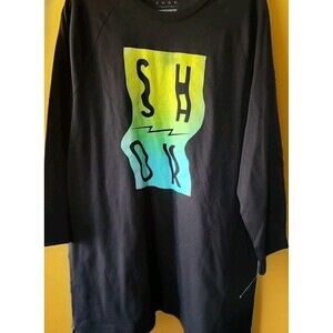 Vintage Shok T-shirt Large Rare Raglan Streetwear Grunge NWT Limited B15 READ